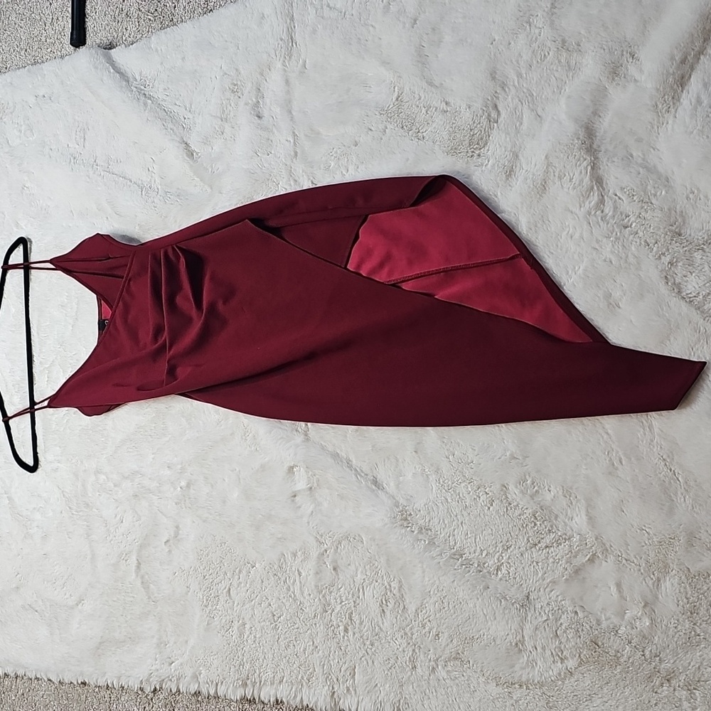 Windsor Burgundy Asymmetrical Dress